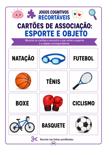 Página 44 - Associação: esporte e objeto